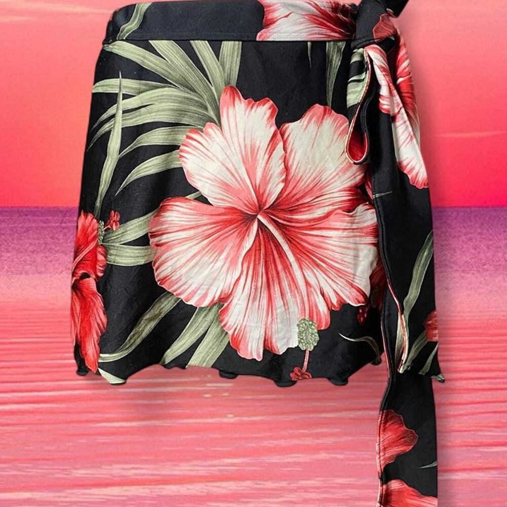 Y2K Floral Mini Tied Skirt